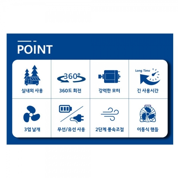 ES산업 선풍기 충전식 유무선겸용 휴대용 18V 마끼다 호환 LF109M-N