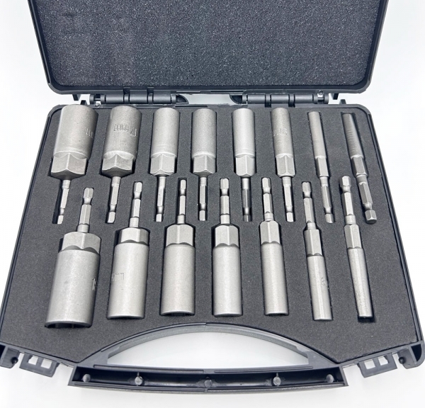육각 롱비트소켓 세트 15pcs 6각 임팩 롱복스 복스알 세트