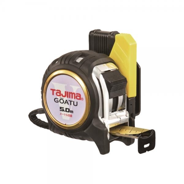 타지마 자동줄자 5M 고아츠 고무그립 벨트 클립형 GASF-GL25-50