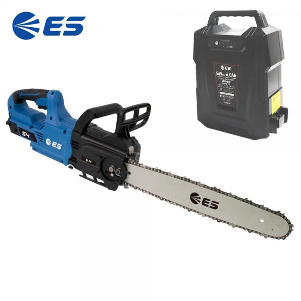 ES산업 충전톱 400mm 전기톱 54V 6.0A 기계톱세트 EL1654CHS