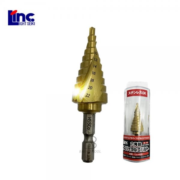 일제 라이트세이키 코발트 스탭드릴 스텝기리 트위스트형 스테인리스 SUS전용 4-22mm LST-422Co