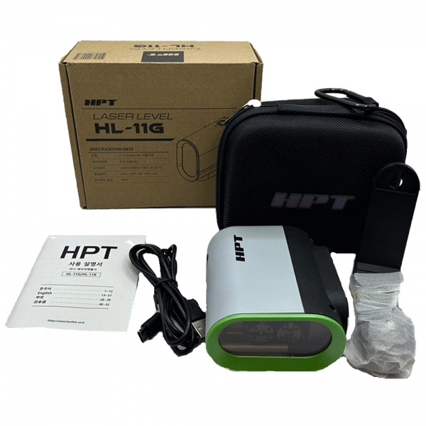 HPT 포켓 레이저 레벨기 그린 미니수평 HL-11G 충전식