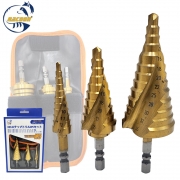 라쿤 임팩 스텝드릴 확관비트 드릴날 3PCS 철기리세트 RC-310