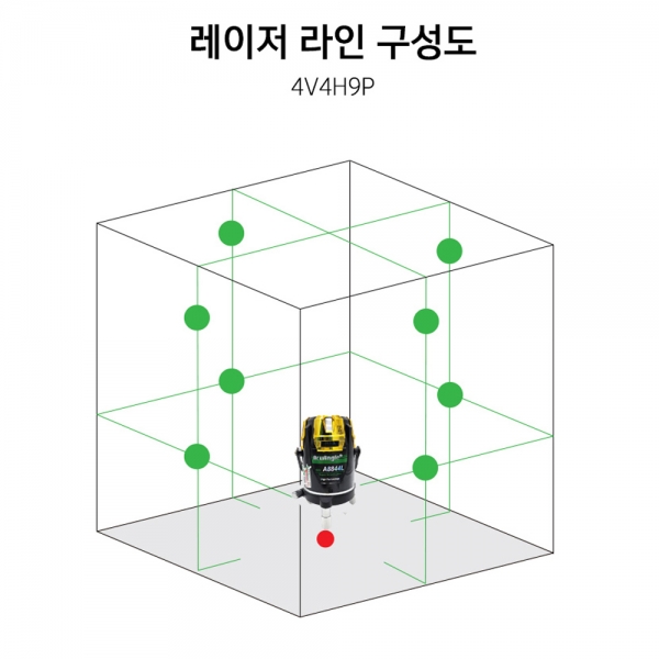 아큐앵글 그린 레이저 레벨기 전자식 자동레벨 A-8844L