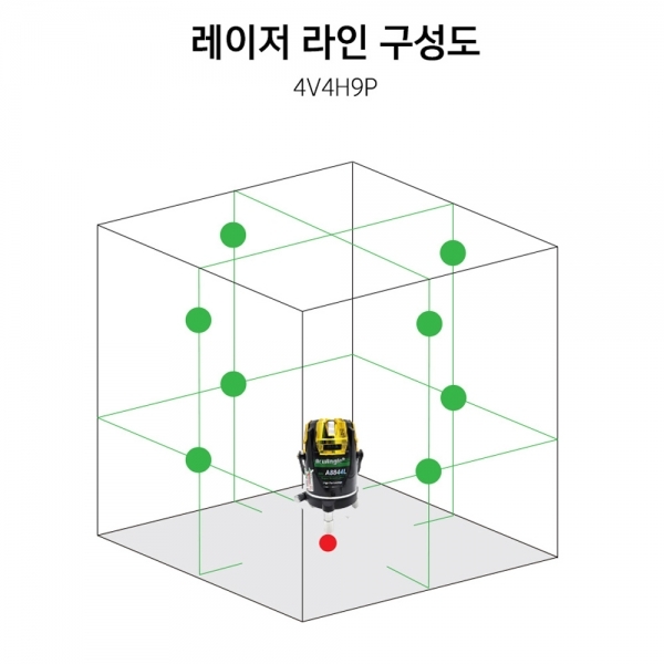 아큐앵글 그린 레이저 레벨기 전자식 자동레벨 A-8844L