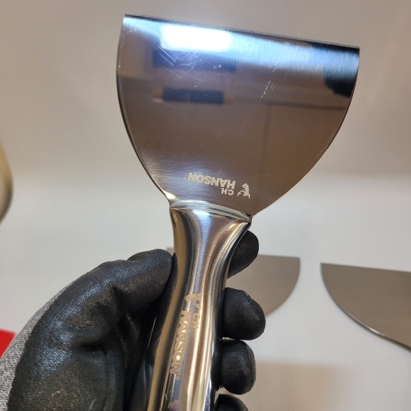핸슨 스테인레스 스텐헤라 스크레퍼 밀칼 102mm 올스텐 다가네 끌헤라