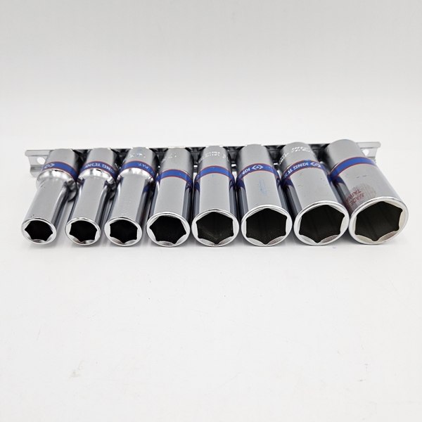 킹토니 대만 1/2 롱복스세트 육각 임팩 레일 소켓렌치 8PCS