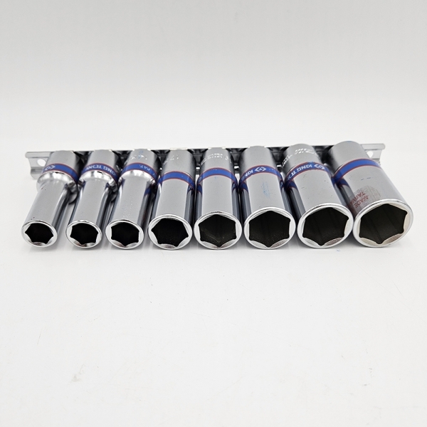 킹토니 대만 1/2 롱복스세트 육각 임팩 레일 소켓렌치 8PCS