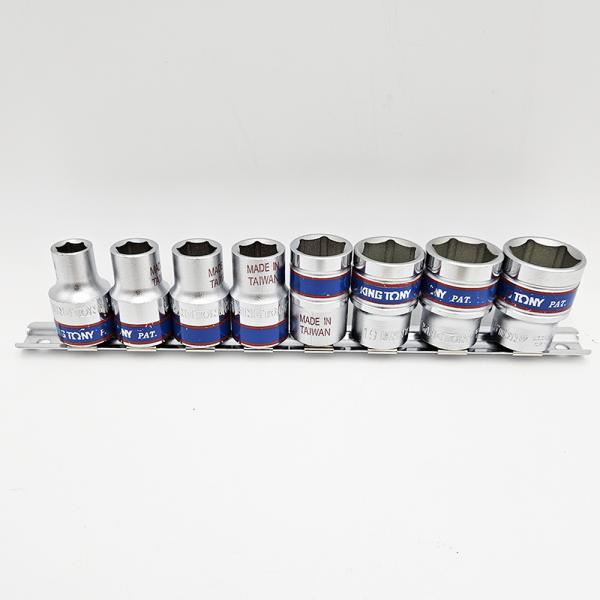 킹토니 대만 1/2 복스알세트 육각 임팩 레일 소켓렌치 8PCS 킹토니 대만 1/2 복스알세트 육각 임팩 레일 소켓렌치 8PCS