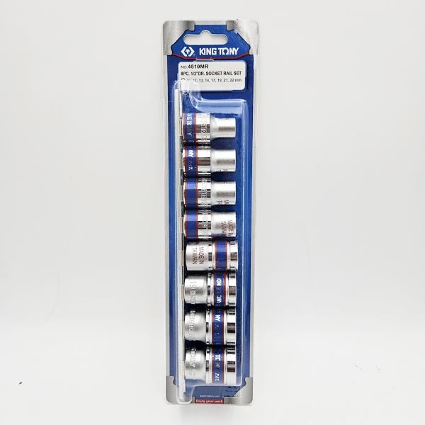 킹토니 대만 1/2 복스알세트 육각 임팩 레일 소켓렌치 8PCS