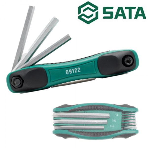 사타 SATA 접이식렌치 육각렌치세트 9PCS 09122
