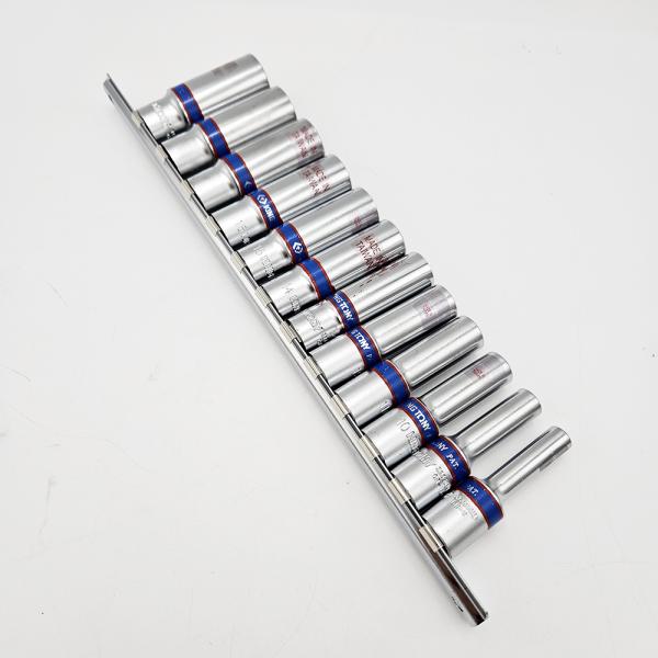 킹토니 대만 3/8 롱복스세트 육각 임팩 레일 소켓렌치 13PCS 킹토니 대만 3/8 롱복스세트 육각 임팩 레일 소켓렌치 13PCS