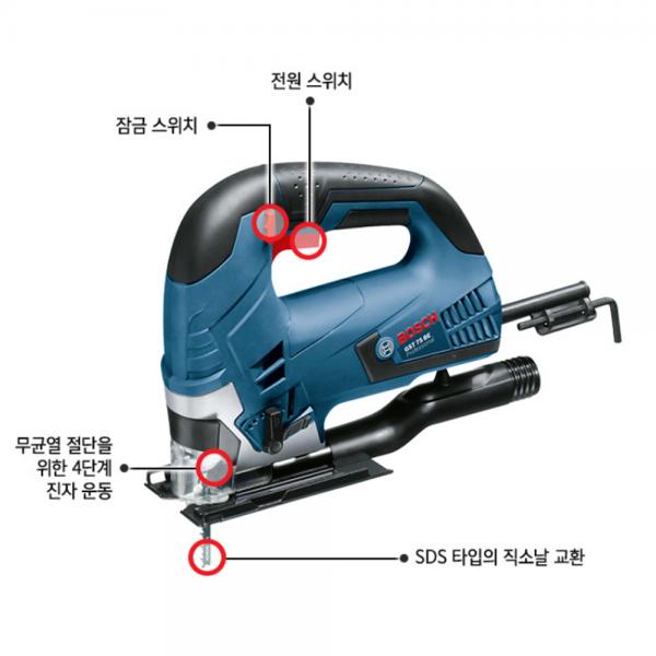 보쉬 유선 직소기 절단기 속도조절 GST75BE 보쉬 유선 직소기 절단기 속도조절 GST75BE