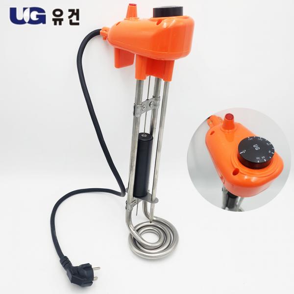 돼지꼬리 전기 온수히터 센서형 자동 3kw 300mm