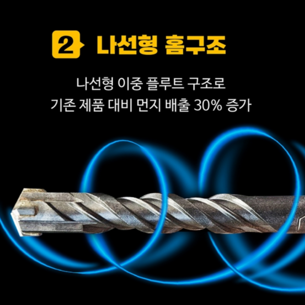 지노 SDS드릴비트 4날 콘크리트날 기리 SDS PLUS 3.5x110mm