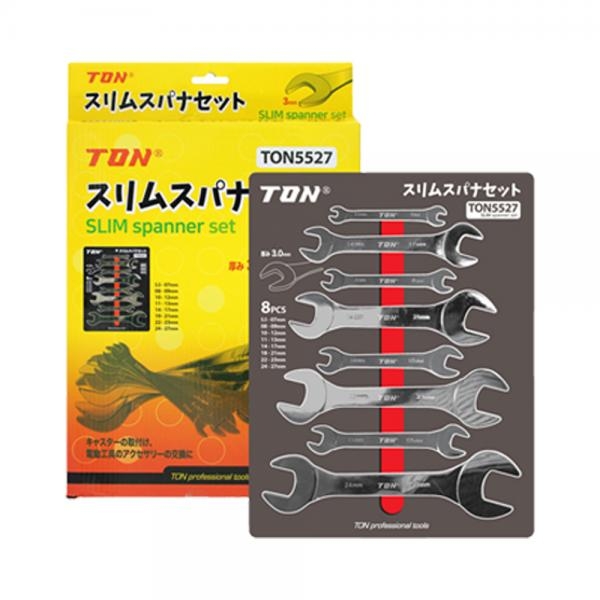 톤 슬림스패너 두께3mm 좁은공간 너트렌치세트