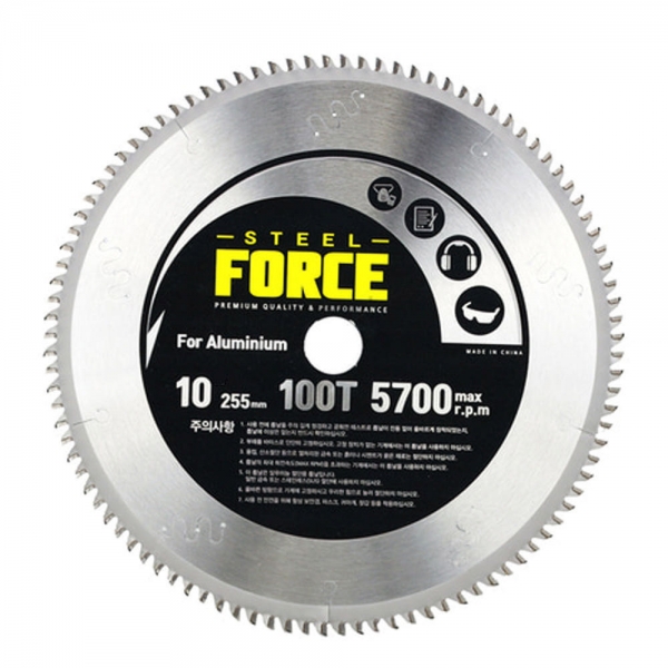 스틸포스 원형톱날 255MM 알루미늄 팁쇼 고속절단날 TH-AC255SB