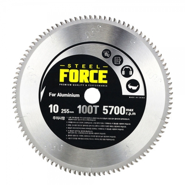 스틸포스 원형톱날 255MM 알루미늄 팁쇼 고속절단날 TH-AC255SB