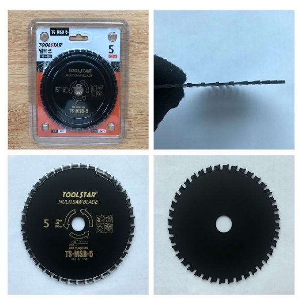 다용도 멀티원형톱날 멀티팁쏘 목재 나무 알루미늄 철 금속 당가루날 125mm