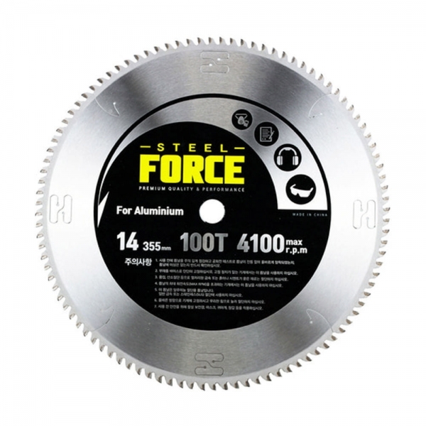 스틸포스 원형톱날 355MM 알루미늄 팁쇼 고속절단날 TH-AC355SB
