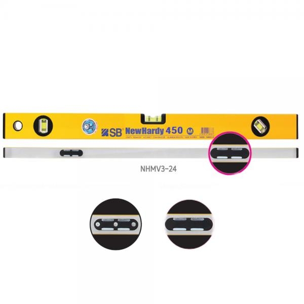 에스비 자석 수평기 수평대 450MM 알루미늄 마그네틱 NHMV3-18