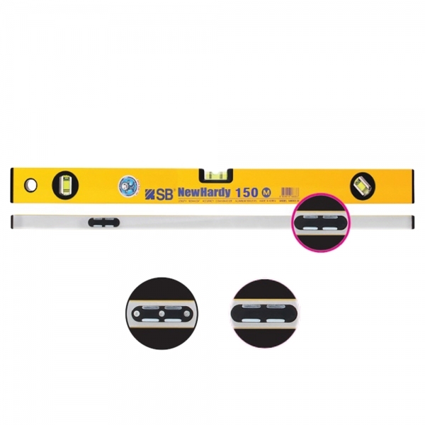 에스비 자석 수평기 수평대 150MM 알루미늄 마그네틱 NHMV1-6