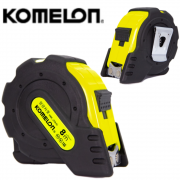 코메론 고무그립 자석 자동줄자 형광줄자 8M KMC-25RJN