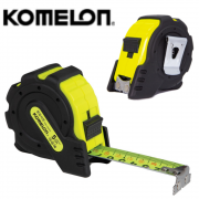 코메론 고무그립 자동줄자 자석후크 형광줄자 5M KMC-25RJN