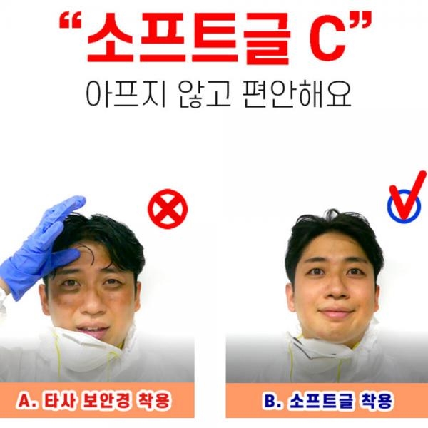 CNS 소프트 고글보안경 안티포그 눈보호용 황부장