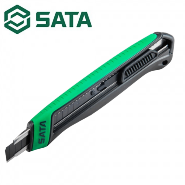 사타 컷터칼 9mm 자동락 사무용 산업용 커터칼 93481