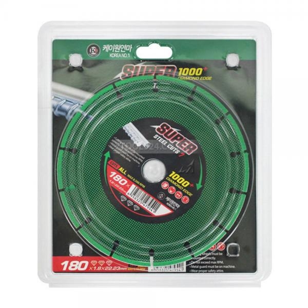 케이원연마 180mm 멀티 만능 그라인더날 나무 알루미늄 철근 타일 멀티날