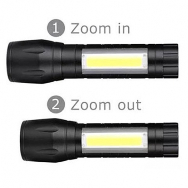 LED 충전식 손전등 미니줌 랜턴 워크라이트 캠핑 등산 충전후레쉬