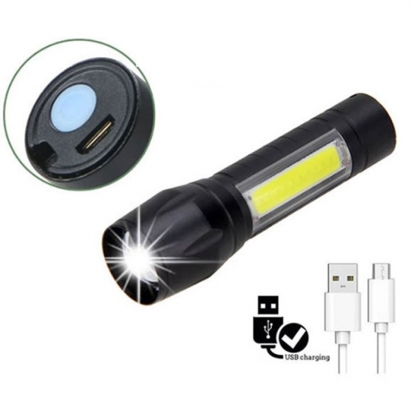 LED 충전식 손전등 미니줌 랜턴 워크라이트 캠핑 등산 충전후레쉬