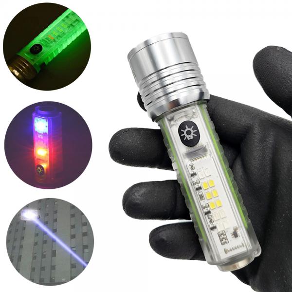 LED 충전식 줌라이트 UV 만능 미니랜턴 후레쉬 C타입 손전등 520A