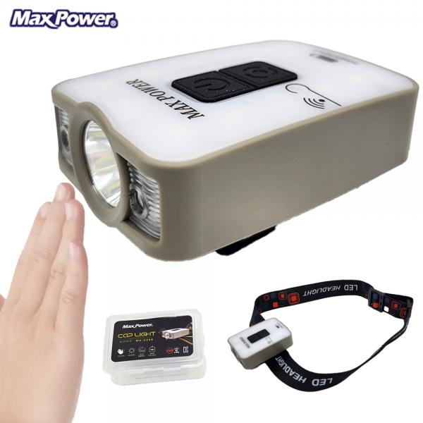 맥스파워 LED 헤드랜턴 캡라이트 C타입 모션센서 MX-C250