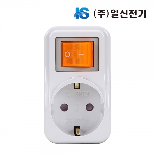 일신 스위치부착 절전1구 멀티탭 ISM-14393