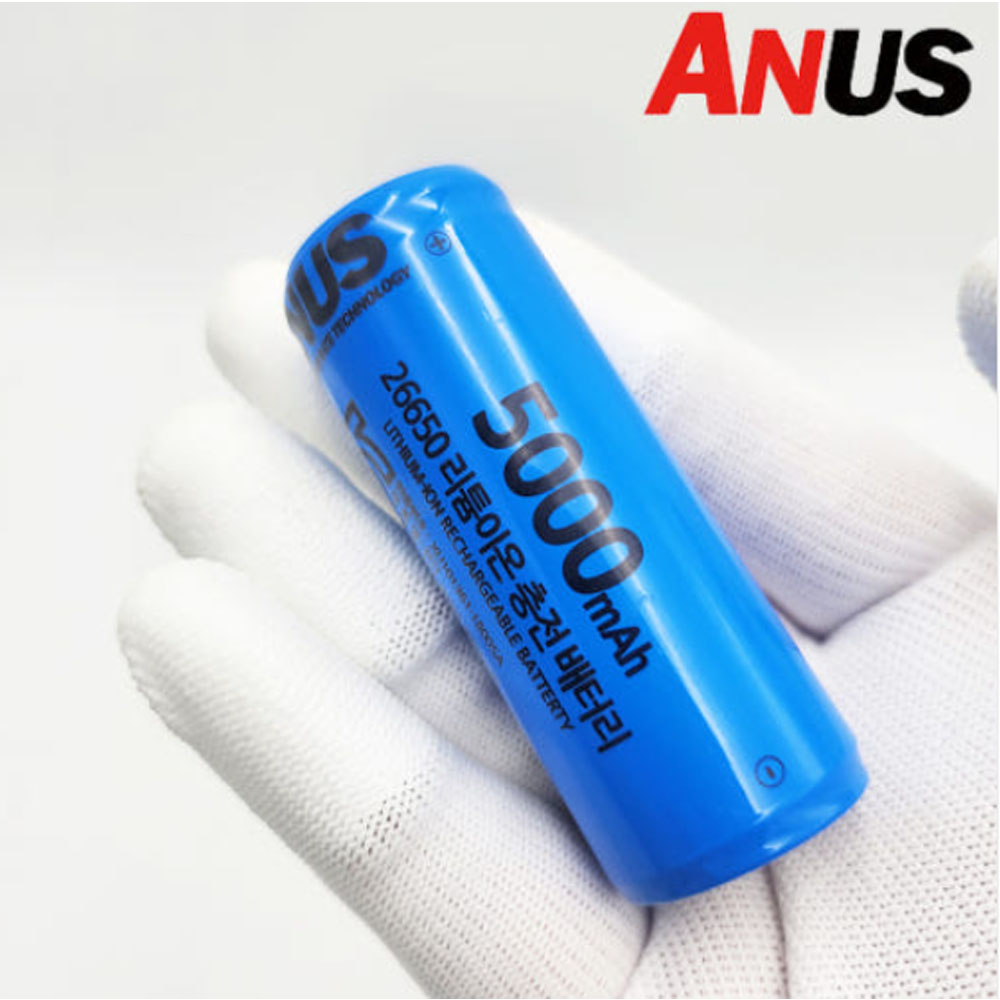 26650 충전 배터리 건전지 충전지 리튬이온 3.7V 5000mAh