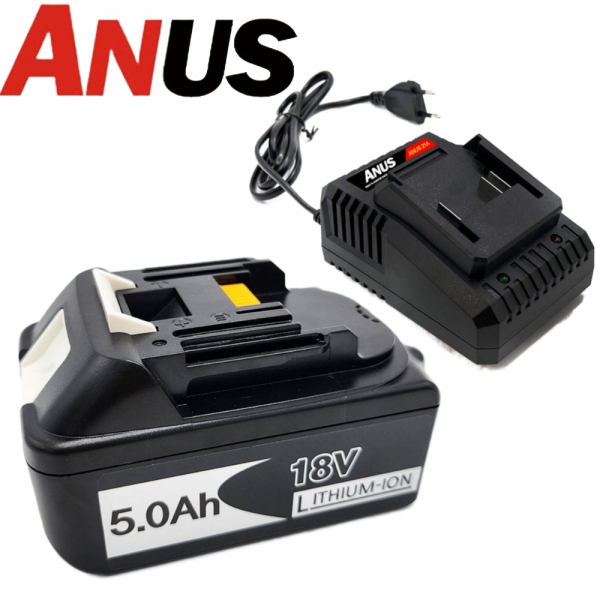 아누스 18V 5.0A 마끼다호환배터리 밧데리 충전기세트