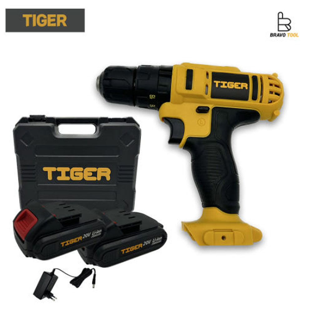 TIGER 타이거 20V 충전함마드릴 해머드릴세트 가정용 드릴드라이버
