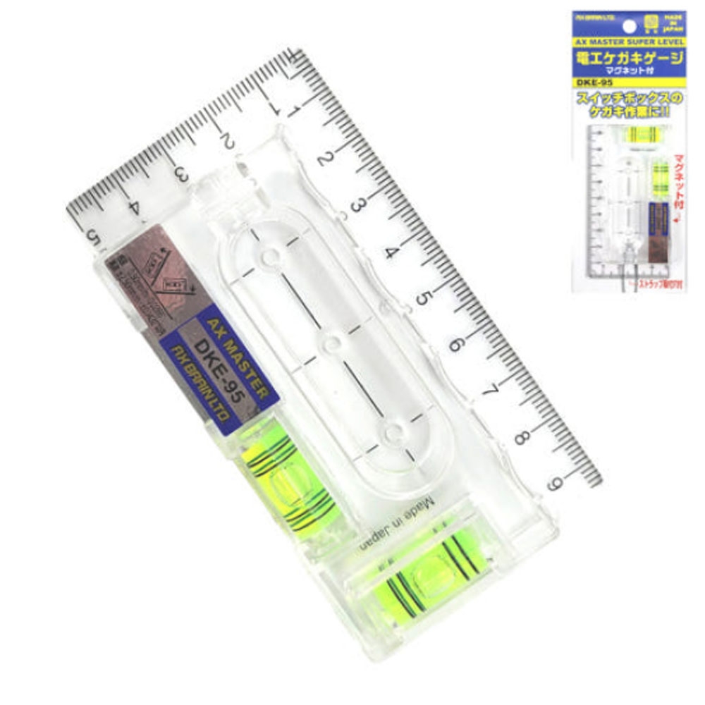 엑스브레인 투명 자석수평 아크릴 미니수평계 일산 95mm
