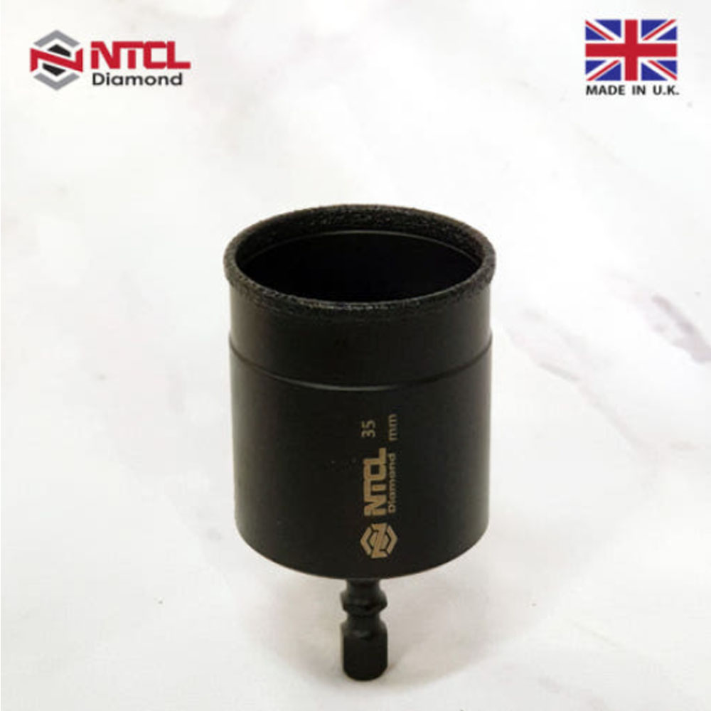 NTCL 다이아몬드 융착 코어 비트 타일 기리 35mm 유리 대리석 임팩기리