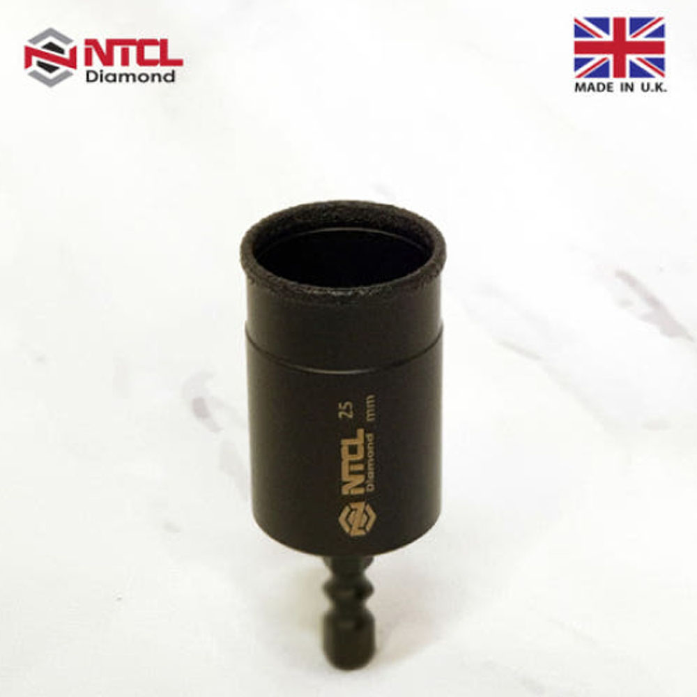 NTCL 다이아몬드 융착 코어 비트 타일 기리 25mm 유리 대리석 임팩기리