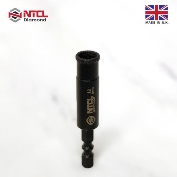 NTCL 다이아몬드 융착 코어 비트 타일 기리 12mm 유리 대리석 임팩기리