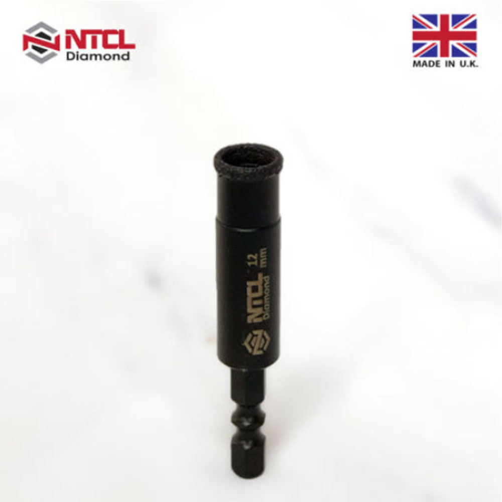 NTCL 다이아몬드 융착 코어 비트 타일 기리 12mm 유리 대리석 임팩기리