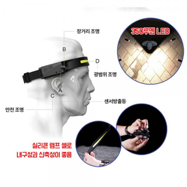 LED 밴드식 헤드랜턴 방수랜턴 플렉시블 센서모드 C타입 충전 초경량 MPT-8 엠피티 LED 밴드식 헤드랜턴 방수랜턴 플렉시블 센서모드 C타입 충전 초경량 MPT-8 엠피티