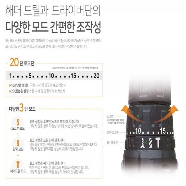 아임삭 충전해머드릴 함마드라이버 14.4V 2.0A AH-414T3G 풀세트
