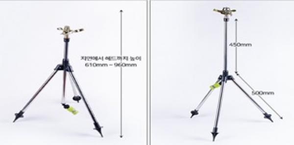 스프링쿨러 360도 회전 삼각대 신주 쿨러 농업용 원예용 조경 물분사기