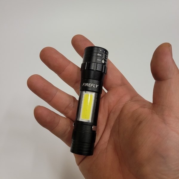 파이어플라이 LED 충전식 손전등 미니줌 랜턴 워크라이트 캠핑 등산