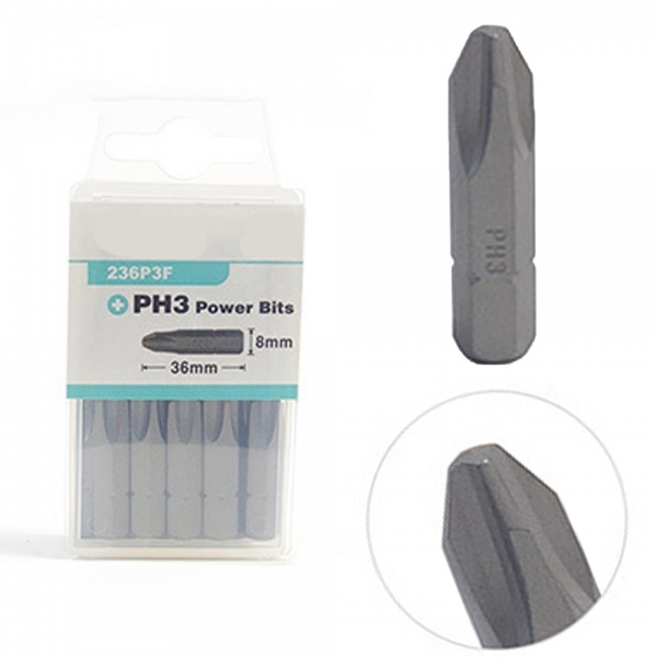 드릴비트 드라이버 토션 십자팁 드릴날 6.35mm 단용비트 숏 짧은 125P2TSS