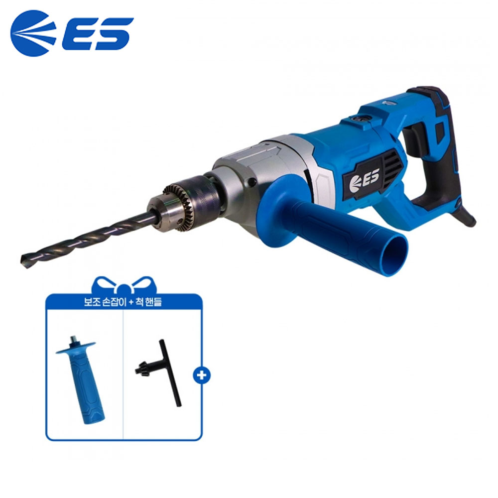 ES산업 천공작업 전기드릴 1050W 속도조절 D1513